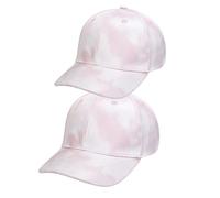 Btgghytr Elegante juego de sombrero para madre e hija, de poliéster transpirable, tamaños ajustables, accesorios a juego para aventuras familiares, Rosa claro y blanco, S53cmM56cm