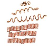 Btgghytr Ethnic Styles - Juego de pinzas para el pelo con espirales para rastas, estilo único, para mujeres y niñas