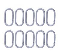 Btgghytr Gancho de bloqueo pesado para camping, pesca, senderismo, viajes, aleaciones de aluminio, mosquetón con forma ovalada