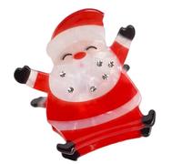 Btgghytr Horquilla de Navidad ajustable para el pelo de Papá Noel, exquisitos y elegantes pasadores de Papá Noel para festividades, pinzas de peinado para el hogar, para mujeres y niñas