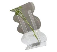 Btgghytr Jarrones hidropónicos artísticos contemporáneos para decoración de interiores, resistentes a roturas, contenedor de flores para sala de estar, dormitorio, oficina, jarrones acrílicos