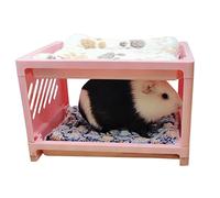 Btgghytr Jaula de esquina para casa para dormir de ratas y para jugar hábitat de animales pequeños. Nido de esquina