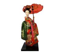 Btgghytr Muñeca clásica de estilos japoneses con kimonos ornamentados y bases fuertes, decoración de casa de té, muñeca de cortesana abdominales para exhibir cortesana japonesa