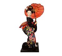 Btgghytr Muñeca clásica de estilos japoneses con kimonos ornamentados y bases fuertes, decoración de casa de té, muñeca de cortesana abdominales para exhibir cortesana japonesa