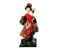 Btgghytr Muñeca clásica de estilos japoneses con kimonos ornamentados y bases fuertes, decoración de casa de té, muñeca de cortesana abdominales para exhibir cortesana japonesa