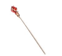 Btgghytr Palillos de metal simples y versátiles para el pelo, tocado de moda chino, horquilla grande para mujeres, vacaciones, peinados para mujeres y niñas