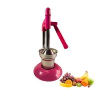 Btgghytr Prensa de frutas manual profesional, construcción de acero inoxidable reforzado y filtro de puré rápido para eficiencia diaria de cocina, prensador manual denso para nuevas naranjas