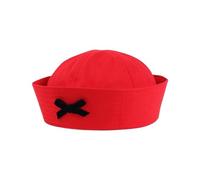 Btgghytr Sombrero de marinero para chica caliente, uniforme de fiesta, sombrero marino para mujer, fotografía, juego de rol, disfraz de fiesta, lazo suave