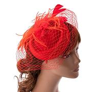 Btgghytr Tocado para mujer, pastillero, sombrero de cóctel, fiesta de té, tocado, velo, clips de peinado para mujeres y niñas