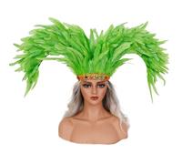 Btgghytr Tocados de carnaval para mujer, tocado con plumas, accesorios de Mardis Gras, diadema flapper de los años 20, tocado de carnaval con plumas para mujer