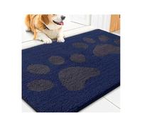 BTGYTTKL Felpudo Exterior Felpudo de Entrada con diseño Patas Perro, Duradero, Antideslizante, Absorbente y Resistente a la Suciedad, Lavable(NY DY,76X121CM)