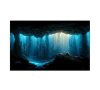 BTGYTTKL Fondo Acuario Etiqueta engomada del Fondo Acuario de la decoración Tanque Peces, Papel Tapiz con impresión HD Nube Decoraciones(Black,50x100cm)