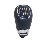BTHMGBAE Cambio De Marchas Para Coche Para Skoda Para Fabia 1 MKI MK 2000-2008 5/6 Velocidades Perilla De Palanca Cambios Manual Cuero Negro Cubierta Cabeza(6 speed)