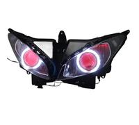 BTHMGBAE Faros Delanteros Para FZ6S 2003 2004 2005 2006 2007 2008 09 Faro Delantero Motocicleta LED Personalizado Angel Eye HID Proyector Conjunto Faros Conjunto Faros Motocicleta