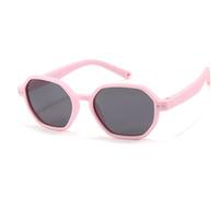 BTHRORO Gafas de Sol Bebe, Protección UV400 Marco Poligonal Flexible Gafas Sol Polarizadas para Infantiles Niña Niño de 0 a 3 Años