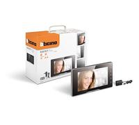 Bticino 334253 - Videoportero con monitor interno adicional de 2 cables, 7 pulgadas a color con manos libres y fuente de alimentación con enchufe Plug-In, excelente como segunda pantalla para casas de
