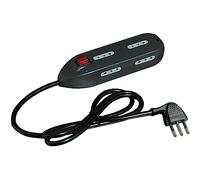 Bticino 3667 G/B regleta con Interruptor y Cable, 6 Tomas, 10 A