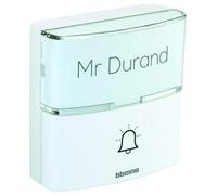 bticino 393017d Botón Adicional Sin Hilos para Kit de Timbre Advanced, Blanco