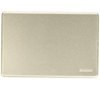 Bticino 503/0/X/F Magic Placa sin Ojo, Aluminio anodizado
