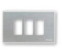 Bticino 503/3/X/F Placa Magic 3 plazas para Caja Rectangular Oxidal, Multicolor