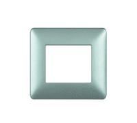 Bticino AM4803MSL Matix - Placa de 3 módulos, Plateado, Plateado, AM4803MSL