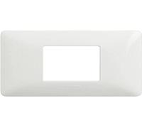 Bticino AM4819bbn Matix Placa, 2 módulos centrados, Blanca