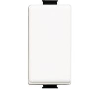 Bticino AM5001 1P Interruptor eléctrico, accesorio cuchillo eléctrico, 250 V, 16 A, Negro/Blanco
