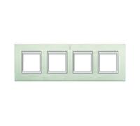 Bticino Axolute Ha4802/4Xc - Ax-Placa 2X4M Ver Alum Pulido