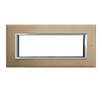 Bticino Axolute Ha4806Nx - Ax-Placa 6M Titanio Sat