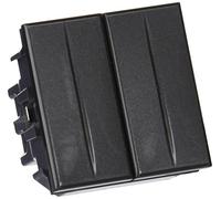 Bticino axolute - Pulsador doble 10a 230v 2 módulos axolute oscuro
