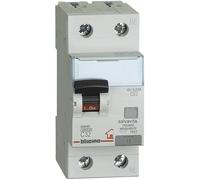 Bticino Interruptor magnetotérmico diferencial BTDIN 1 P+N, 4,5 kA, IDN 0,03 A