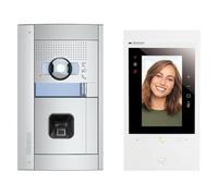 BTICINO, Flex'One 905285 Classe 300EOS with Netatmo & Sfera Allmetal, Incluye Huella Dactilar, Interfaz de vídeo Wi-Fi Inteligente con Alexa, Pantalla táctil de 5 Pulgadas, App Home+Security