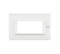Bticino ha4804vbb Axolute Placa 4p Vidrio Blanco