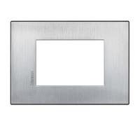 bticino HW4803CRS placa de pared y cubierta de interruptor Cromo