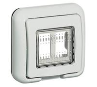 Bticino idrobox - Tapa ip55 gris 2 módulos matix