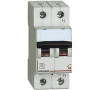 BTicino Interruptor Magnetotérmico C25 1P+N 2 Módulos DIN - 230V 4500A FC810NC25