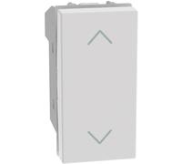 BTicino JW4037N pulsador doble interbloqueado 1 módulo blanco MatixGO