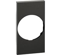 Bticino KG04 - Carcasa para aplicar sobre linterna de pared Living Now extraíble (K4380) y enchufes estándar alemán, 2 módulos, color negro