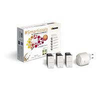 BTicino Kit de persianas conectadas Livinglight Smart SN3602KIT para levantar/bajar persianas con aplicaciones o asistentes de voz, 1 puerta de enlace blanco S36GWDC y 3 controles de persiana blanca