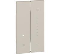 Bticino KM19 Cover Living Now para aplicar en interruptores de atenuación (Art. K4410,K4411), 2 módulos, color arena