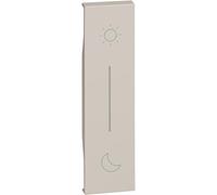 Bticino KM41 - Carcasa con símbolo de Noche y día, Serie Living Now, para aplicar en el Mando de Escenario inalámbrico (Art. K4574CWI - Carcasa iluminable, 1 módulo, Color Arena, Fabricado en Italia