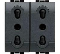 Bticino L4180/2 Presa Doble Bivalente 10/16a Vida International