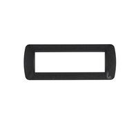 Bticino L4807PA - Placa de 7 módulos, Acero Oscuro