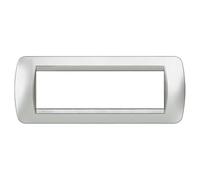 Bticino l4807te livinglight Placa tecnologica, 7 Elementos, Plata