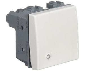 Bticino luna - Pulsador luminoso 10a 250v