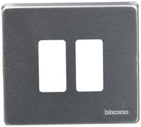 Bticino Magic 500/2/Al - Mg-Placa 2M Aluminio