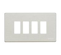 Bticino Magic 504/4/Al - Mg-Placa 4M Aluminio