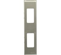 Bticino magic - Placa aluminio oxidal 2 elementos perforada magic