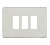 Bticino magic - Placa para 3 mecanismo rectangular magic oxidal