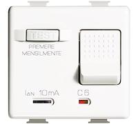 Bticino matix - Interruptor magnetotermico diferencial 10ma 1 polo+neutro 16a